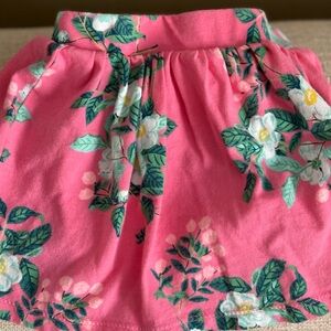 Floral Pink Skirt/Short Carters 2T Shorts Attached under Skirt 100% Cotton